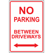 No Parking Anytime Double Arrow