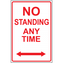 No Standing Any Time Double Arrow
